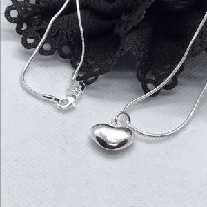 925 sterling silver heart necklace